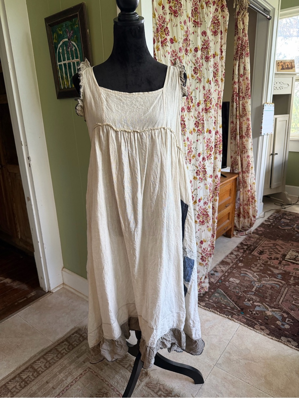Magnolia Pearl linen pinafore vintage excellent condition!